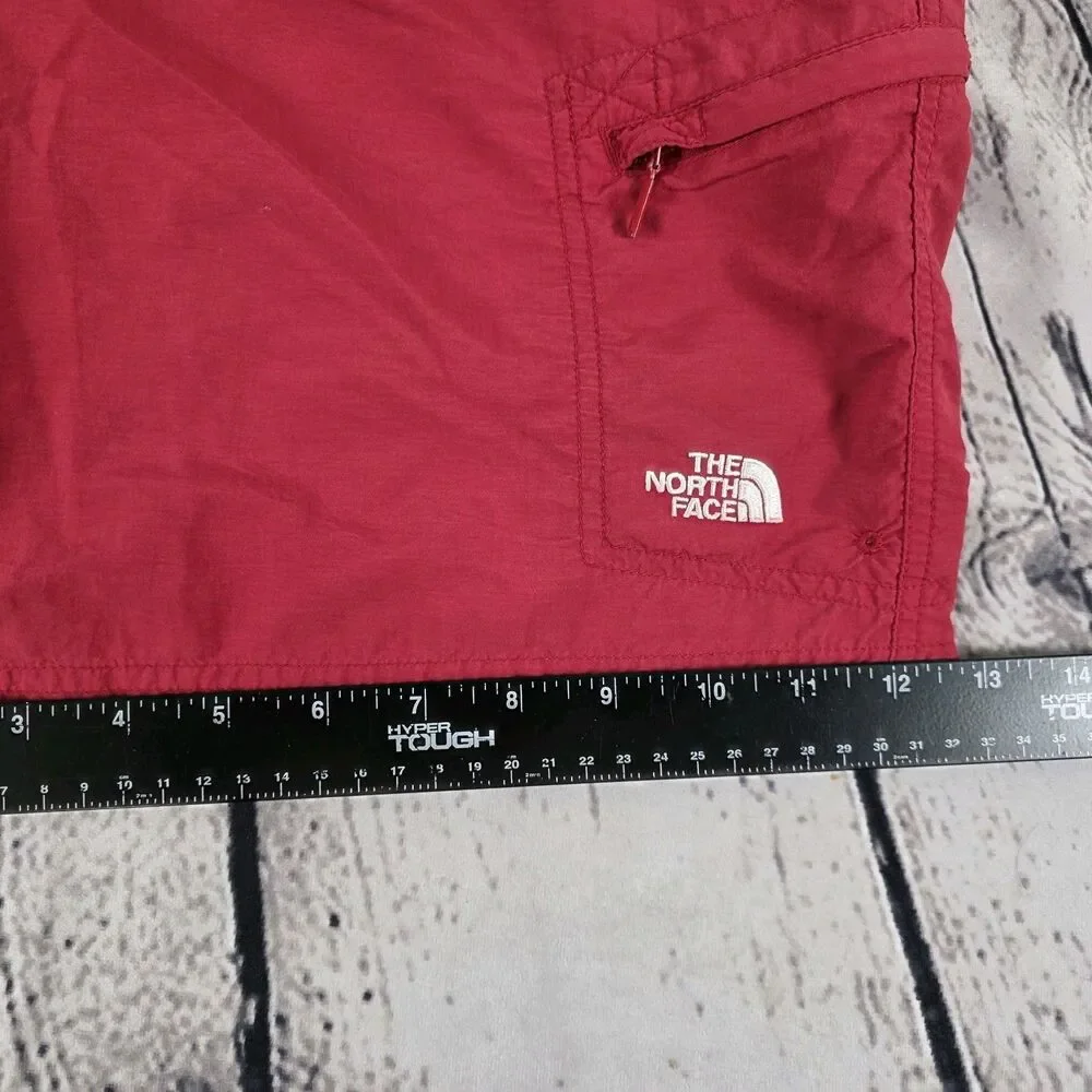 The North Face Men's Large Red Lined Nylon Shorts